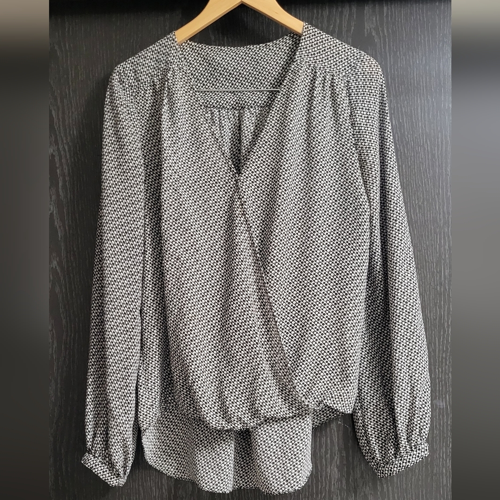 Vintage Monochrome Women's Blouse